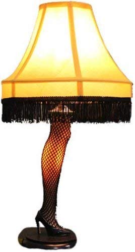 MyPartyShirt Christmas Story Leg Lamp 20-inch replica provides nostalgic glow for holiday decor.