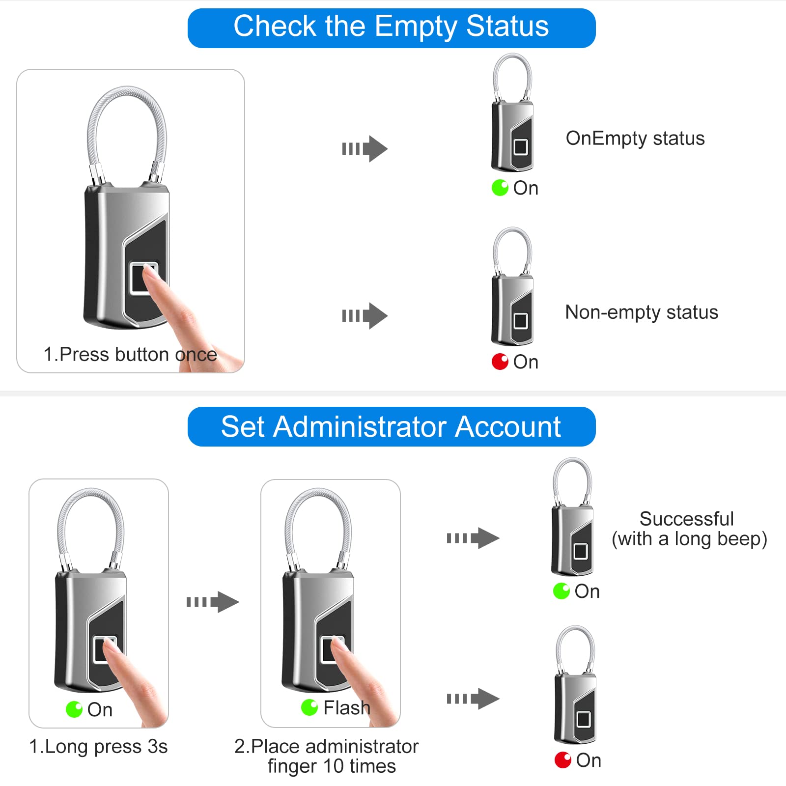 MYPIN fingerprint lock IP66 waterproof rating ideal for dusty or rainy environments
