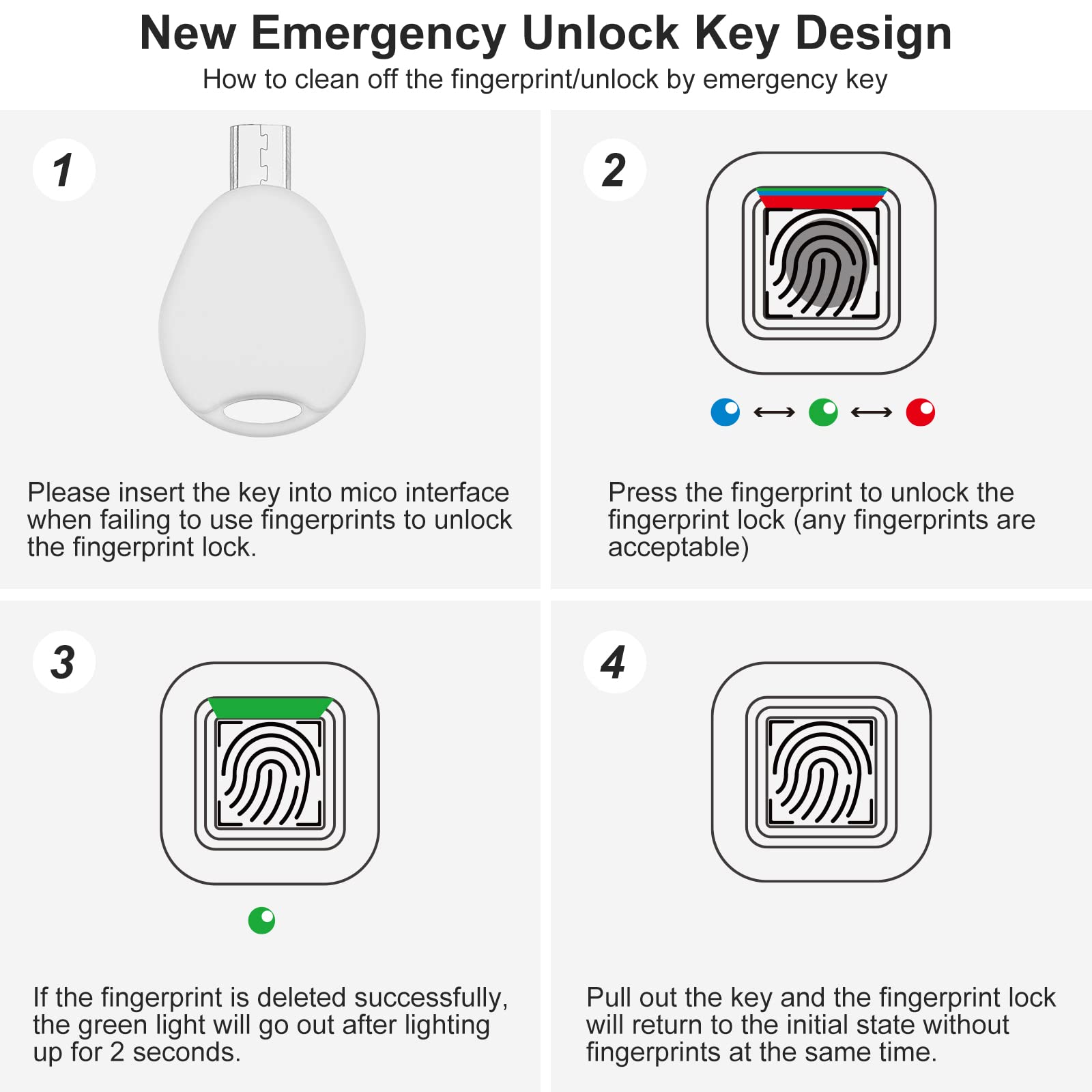 MYPIN fingerprint lock stainless steel beam resists cutting and wear