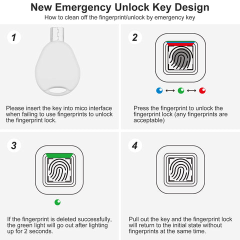 MYPIN fingerprint lock stainless steel beam resists cutting and wear