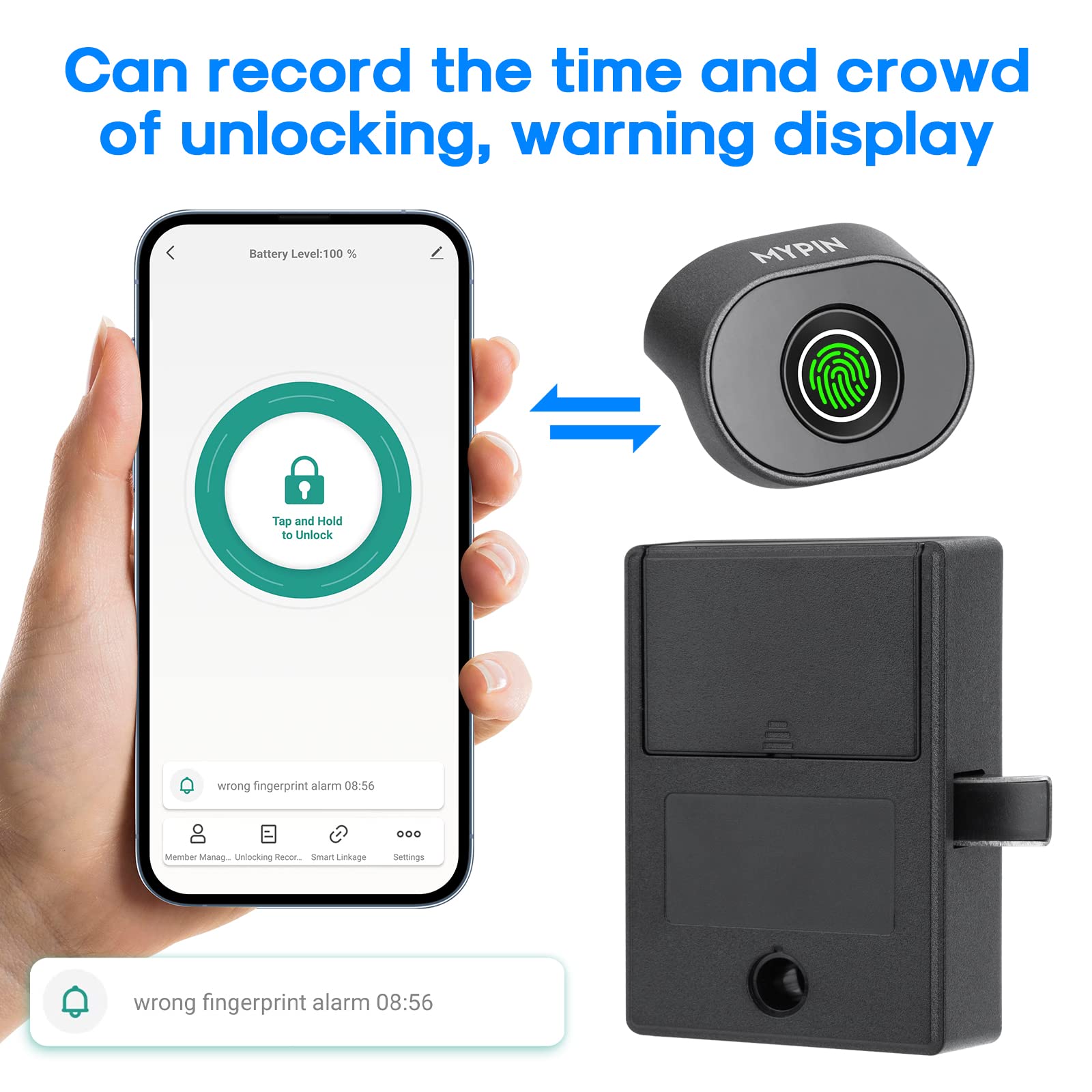MYPIN metal locking mechanism demonstrates strong protection