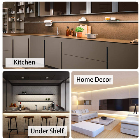 MYPLUS kitchen counter lighting enhances meal prep with clear, even illumination