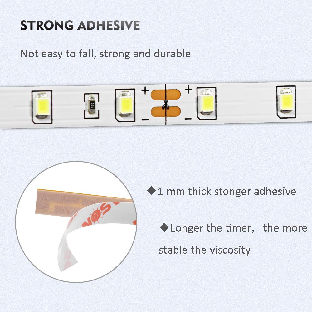 MYPLUS LED strip lights offer dimmable daylight for adaptable mood lighting.