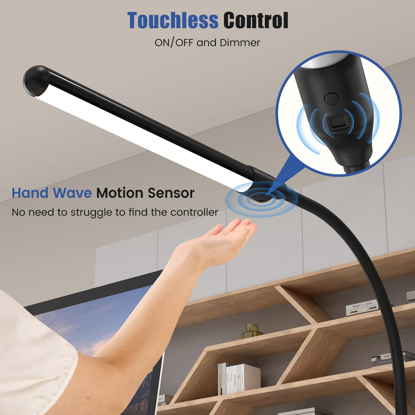 MYPLUS touchless on/off sensor enabling contact-free lighting control