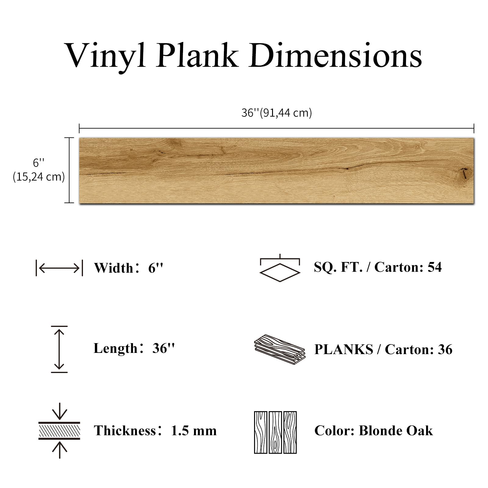Box includes 36 planks, covering 54 sq ft for quick room upgrades.