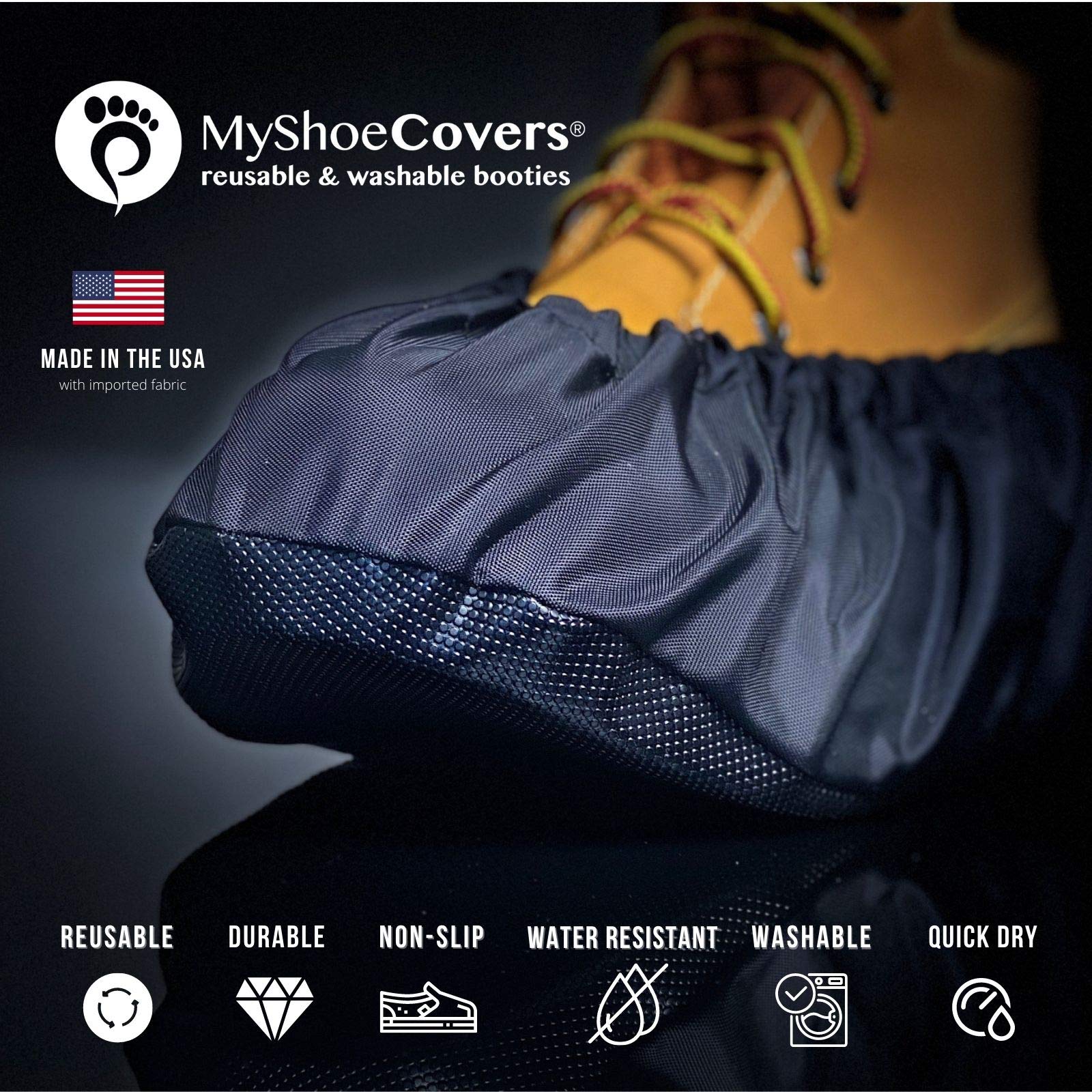 MyShoeCovers non-slip soles for reliable contractor traction