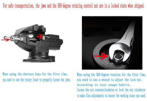 Durable, corrosion-resistant coating on MYTEC bench vise ensures long-lasting smooth operation.