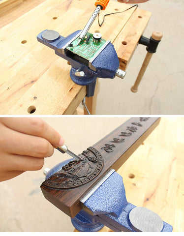 MYTEC Vise rotates 360 degrees, convenient for both left and right-handed users.