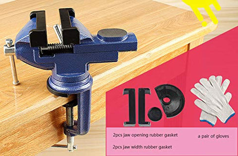 MYTEC Home Vise edge clamp setup enables tool-free desk mounting.