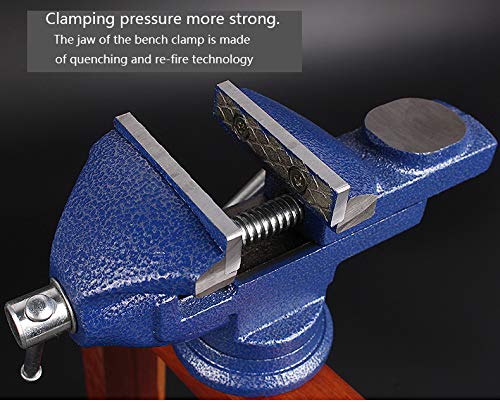 MYTEC Home Vise hardened jaws provide durable gripping for varied parts.
