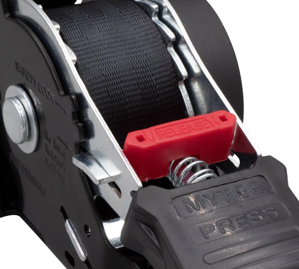 Mytee 1inch x 10foot Strap ready for versatile tie-down on boats or ATVs.