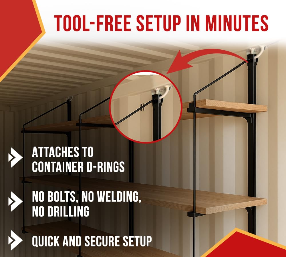 Stabilizer base bar included for added load stability in Mytee Products brackets.