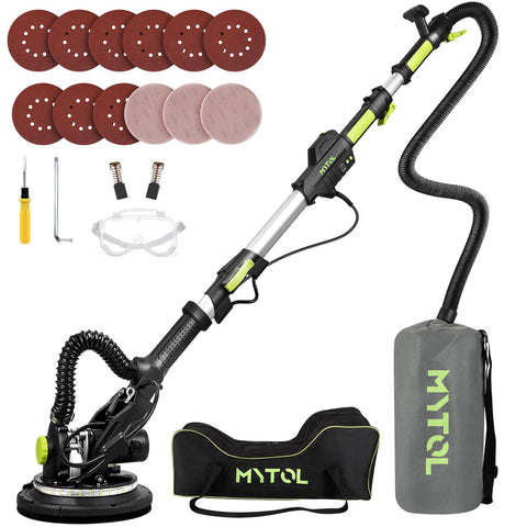 MYTOL drywall sander with dust vacuum system keeps your work area cleaner on site