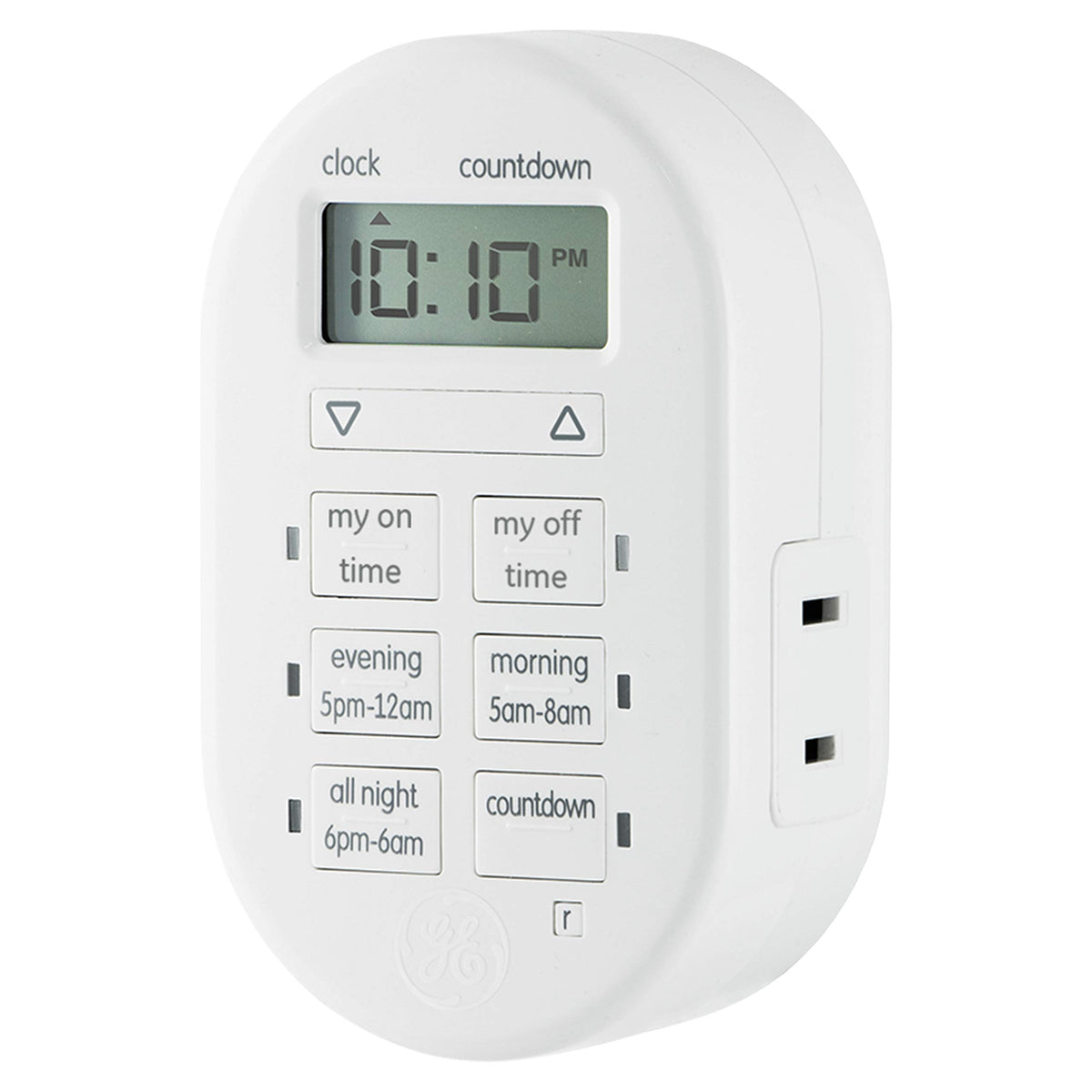 myTouchSmart timer outlet on the right side controls lamps and devices with ease