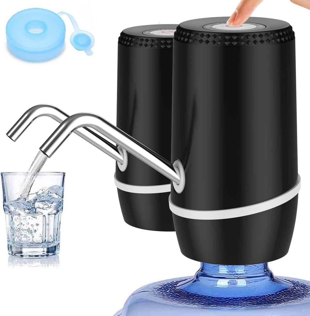 Myvision 2-pack water dispenser front view for quick, quiet 5-gallon water access.