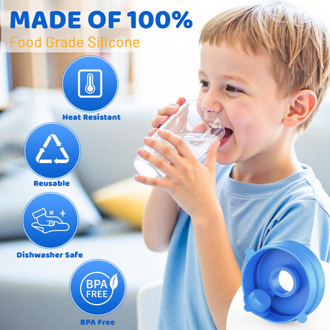 Myvision BPA-free silicone cap is dishwasher-safe for easy cleaning