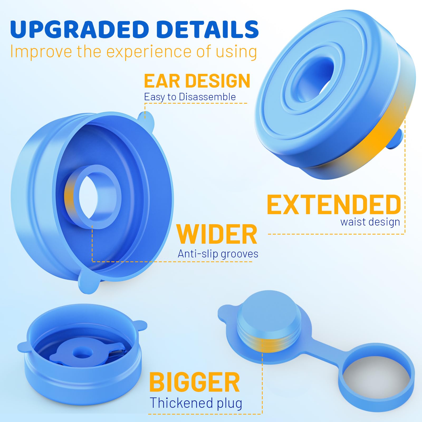 Myvision cap fits openings 1.89 to 2.16 inches for 3-5 gallon jugs