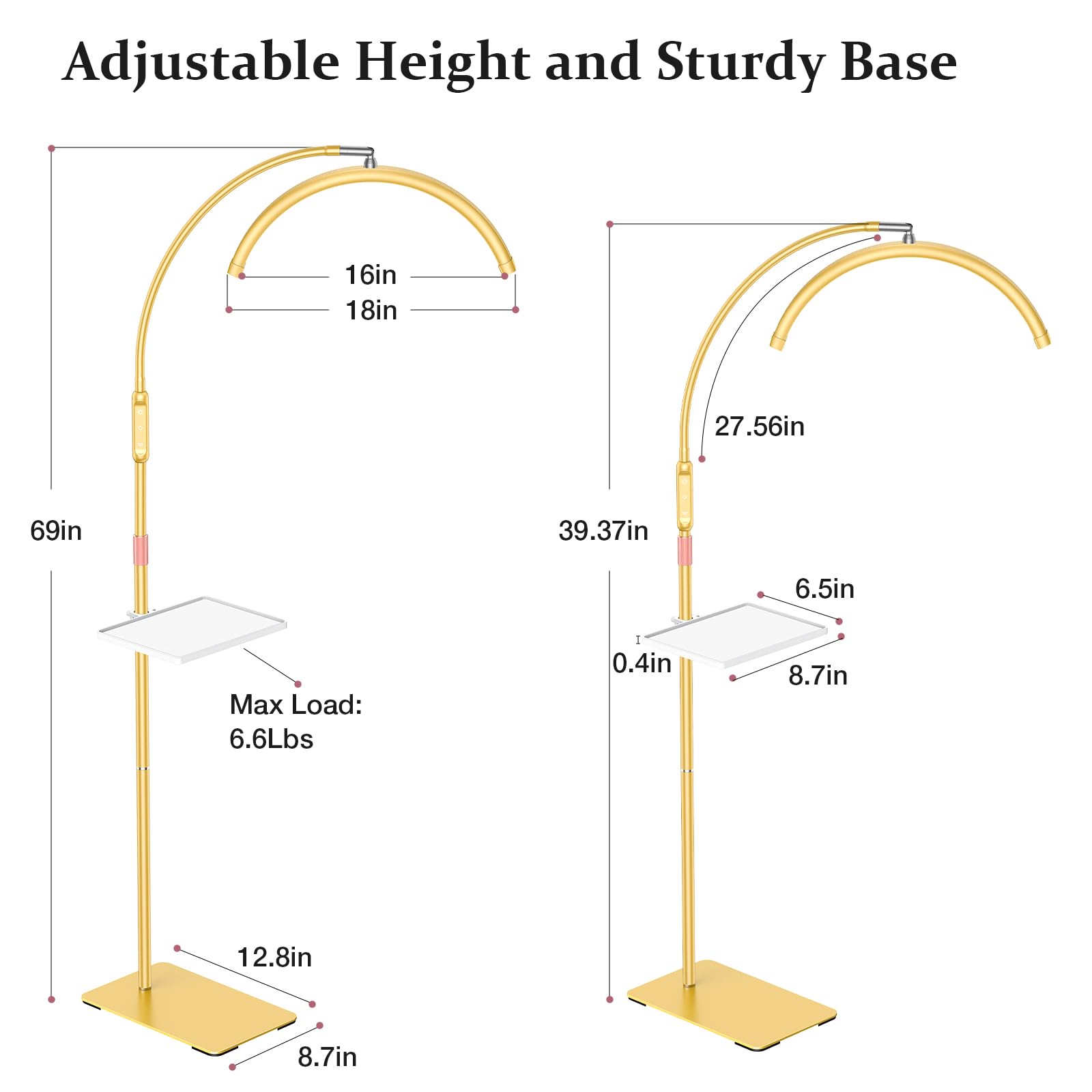 Mznoo lamp head rotates 180 degrees for versatile studio setups