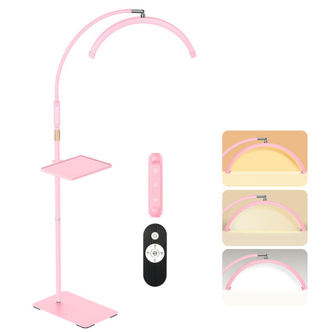Mznoo Lash Light Floor Lamp provides precise illumination for eyelash extensions.