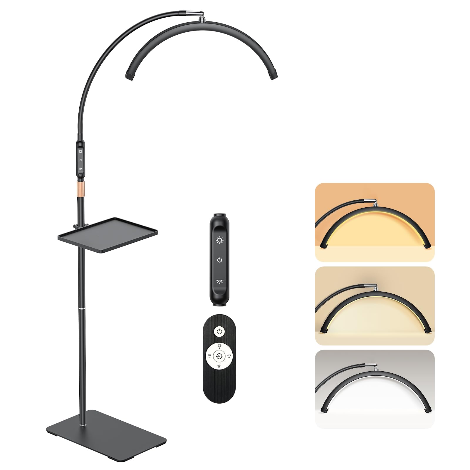 Mznoo Lash Light half-moon lamp for shadow-free eyelash work