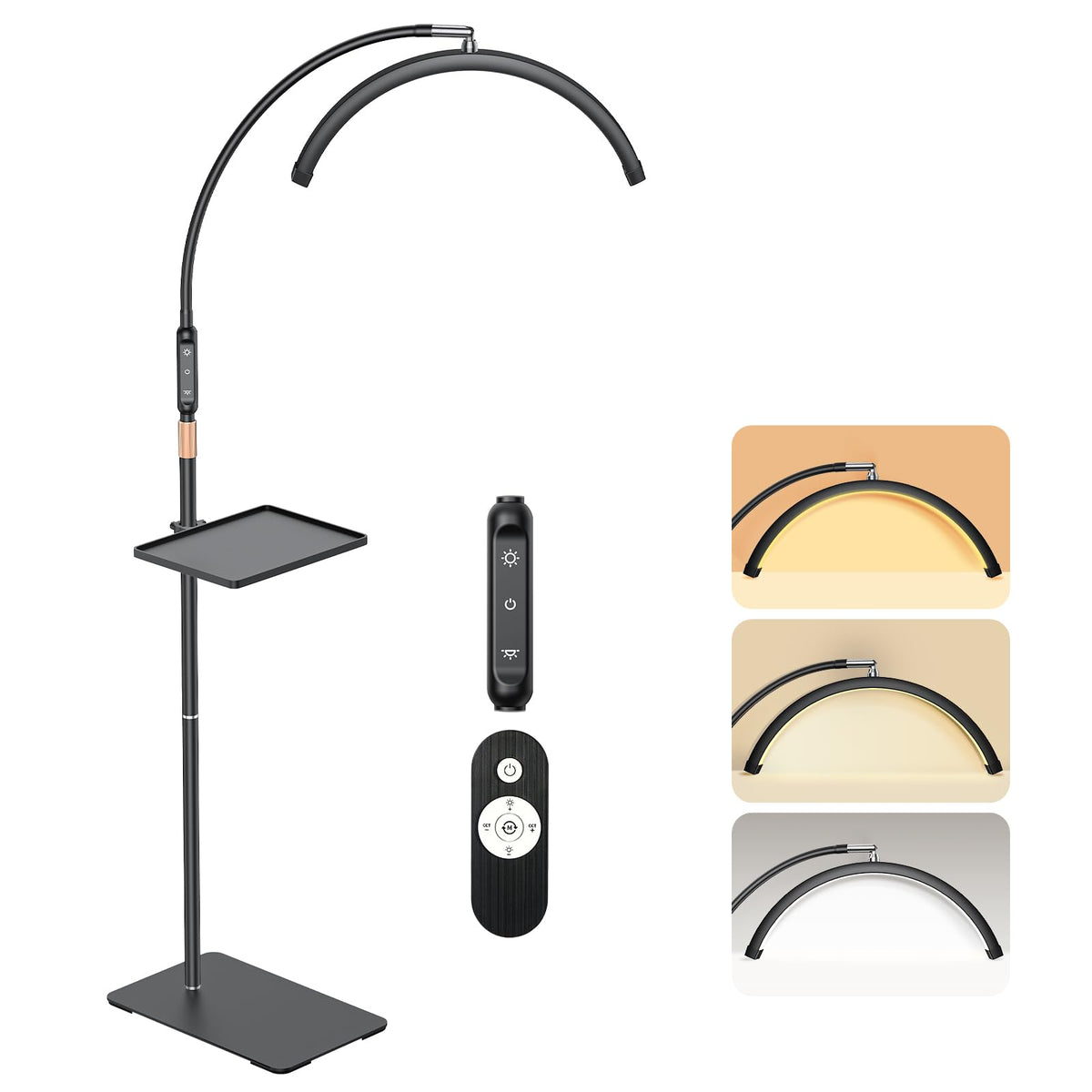 Mznoo Lash Light half-moon lamp for shadow-free eyelash work