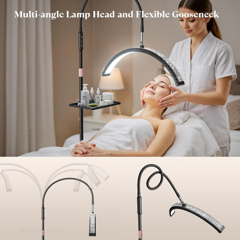 Mznoo Lash Light high CRI 96 preserves true colors for cosmetics.