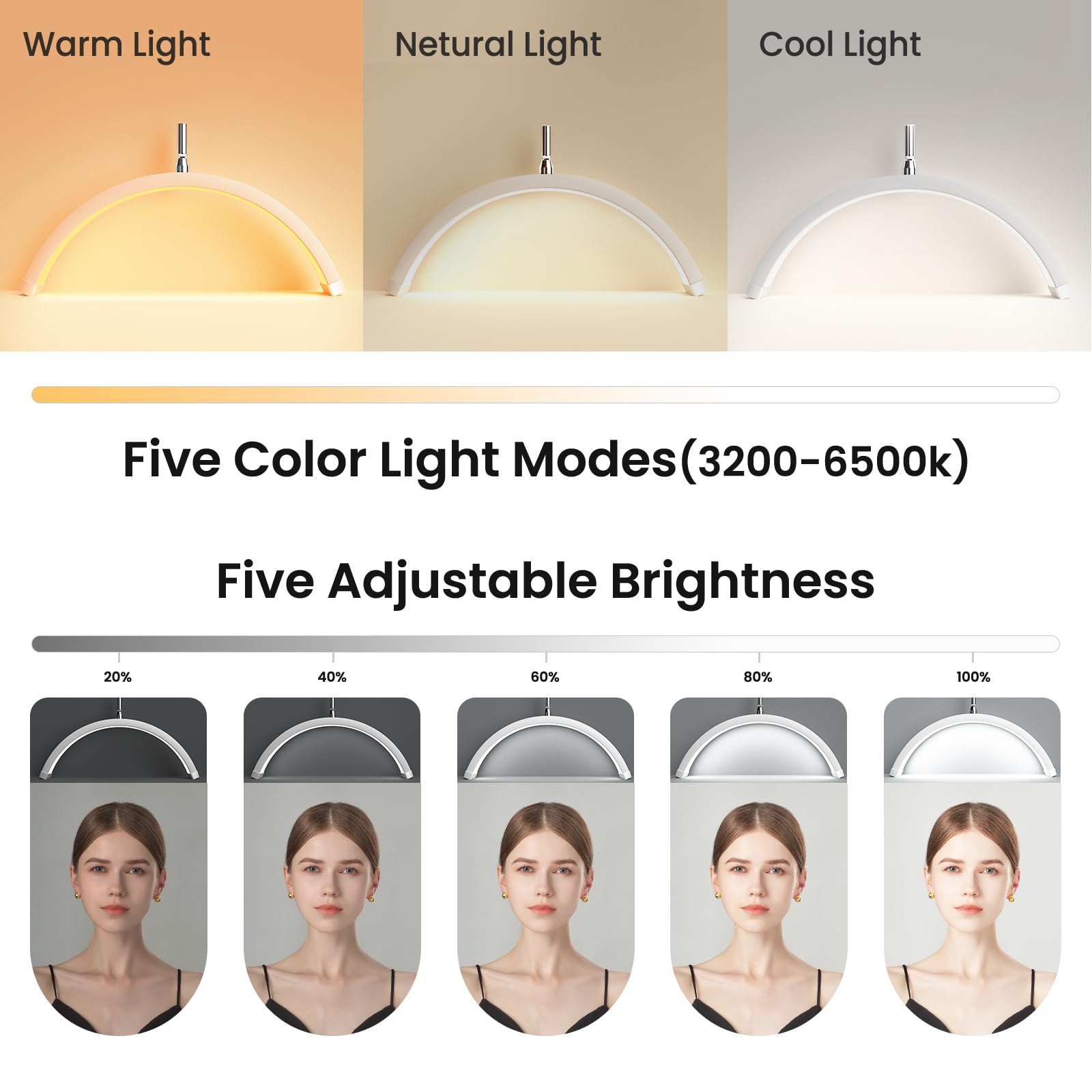 Mznoo Lash Light remote control offers convenient lighting adjustments for efficiency.