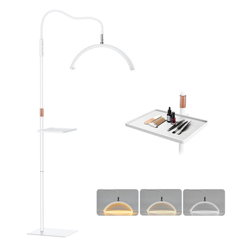 Mznoo Lash Light shadow-free, color-accurate lighting enhances detail visibility.