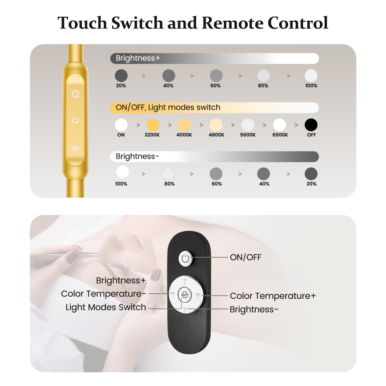Mznoo remote and touch control simplify light adjustments mid-session