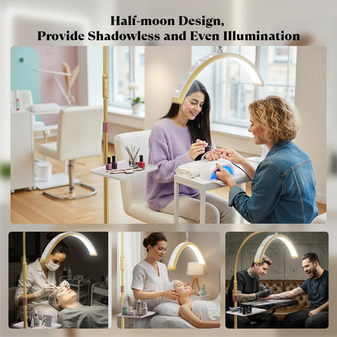 Mznoo sturdy metal base ensures stable work area during detailed procedures.