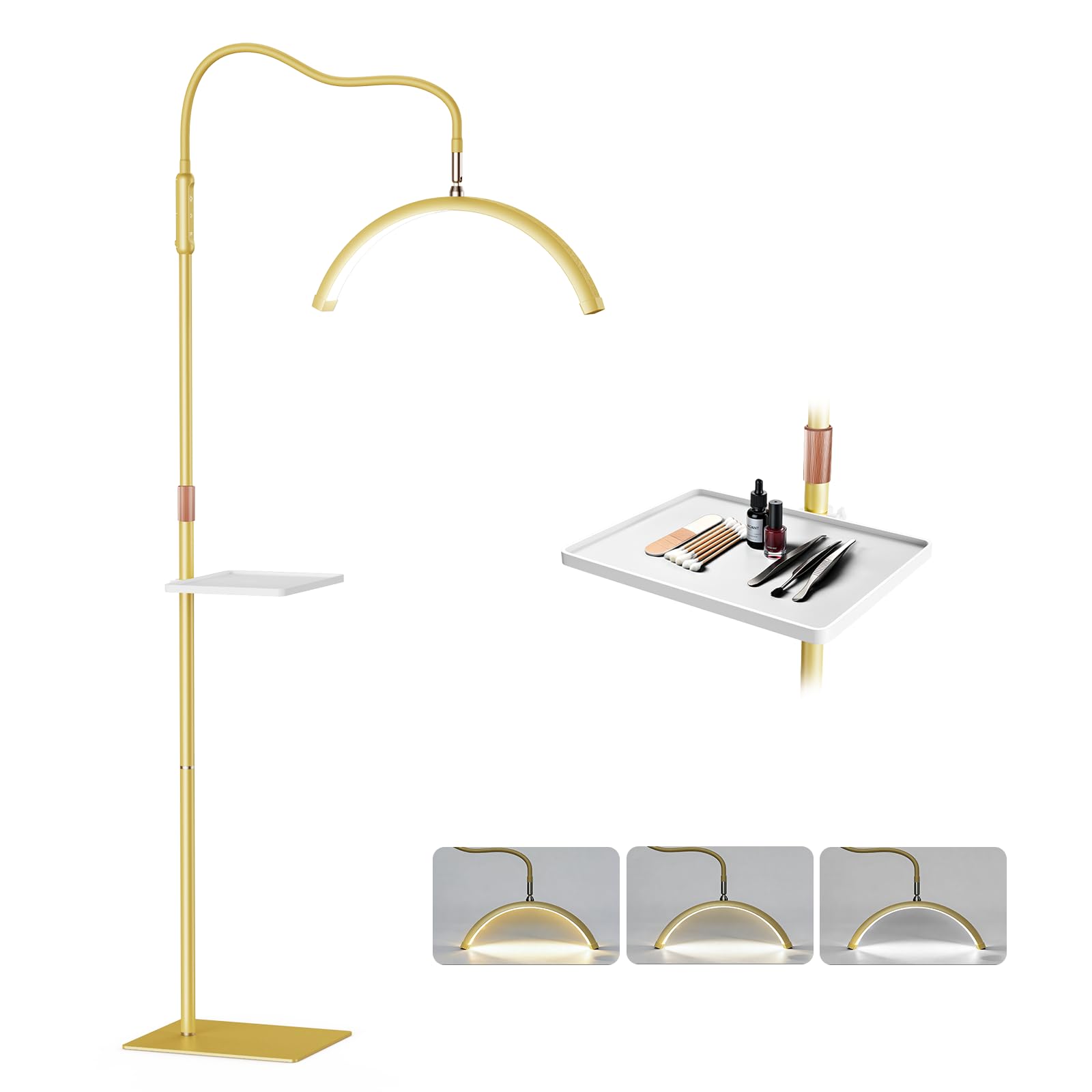 Mznoo sturdy metal base keeps the lamp stable during busy days