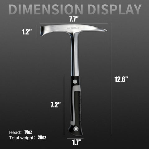 N NOAH welding chipping hammer 28oz-body for consistent high-impact performance