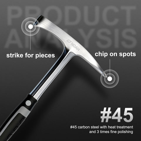 N NOAH welding chipping hammer shock-reduction-grip for comfortable extended use