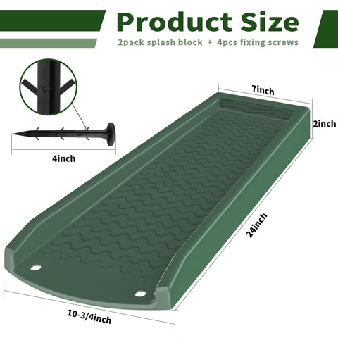 NAACOO 2-pack downspout block set offers flexible spacing and extension options.