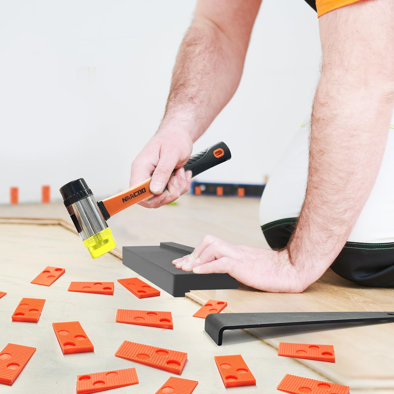 NAACOO compact floor installation kit keeps tools organized