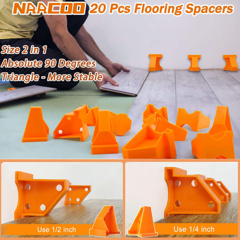 NAACOO double-faced rubber mallet protects floor surfaces