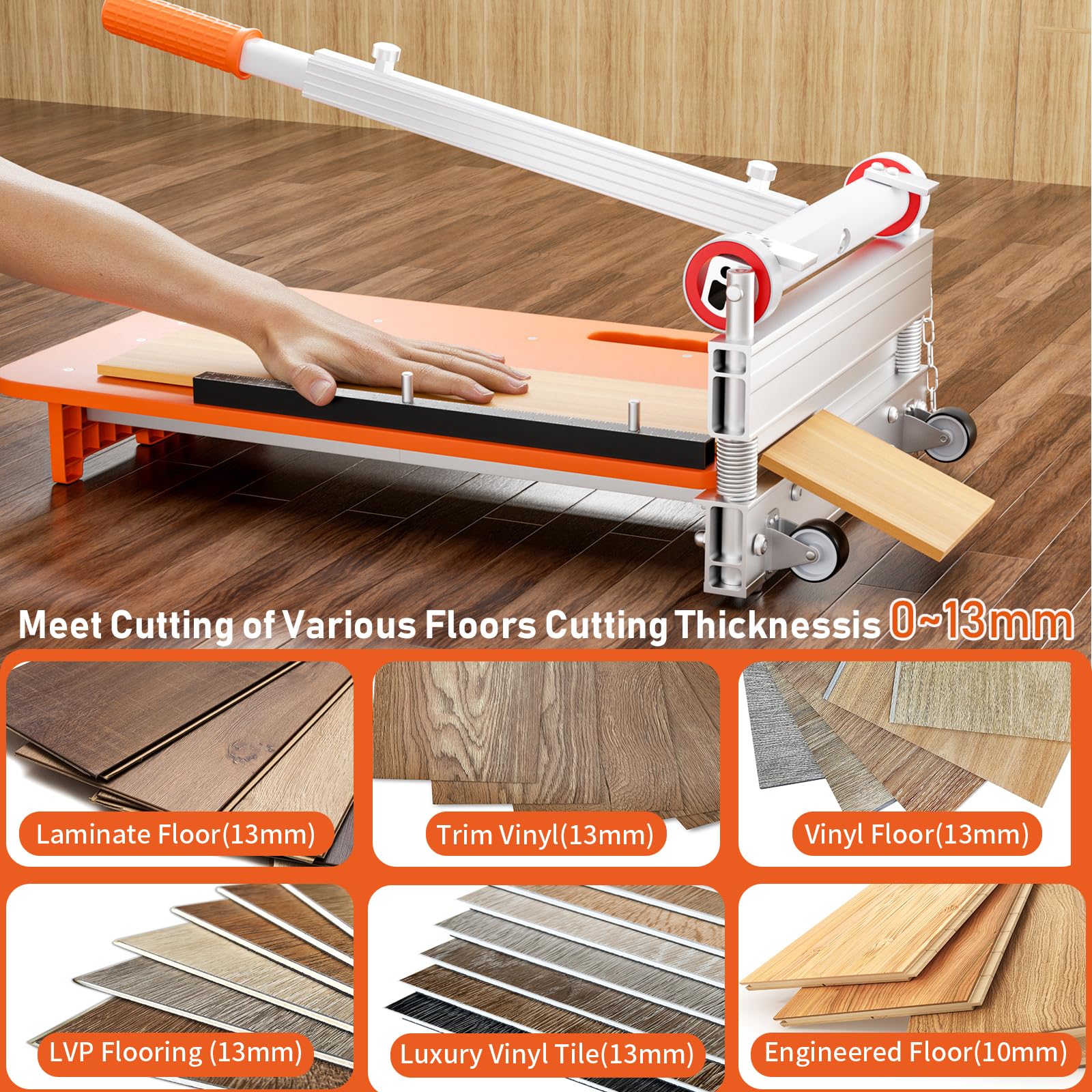 NAACOO floor cutter wide cut capacity supporting laminate and vinyl projects