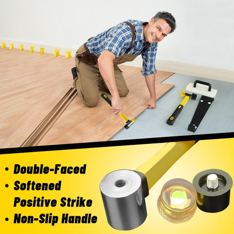 NAACOO flooring tool set in use for laminate installation