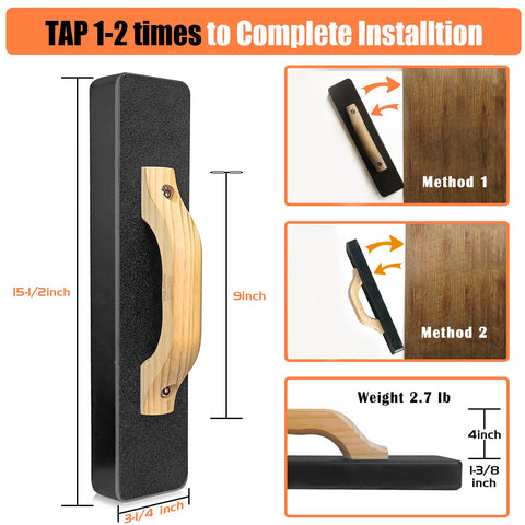 NAACOO HDPE tapping block enables 1-2 taps for quick plank alignment.