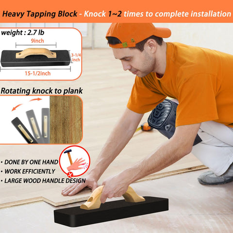 NAACOO HDPE tapping block reduces finger strain during installation.