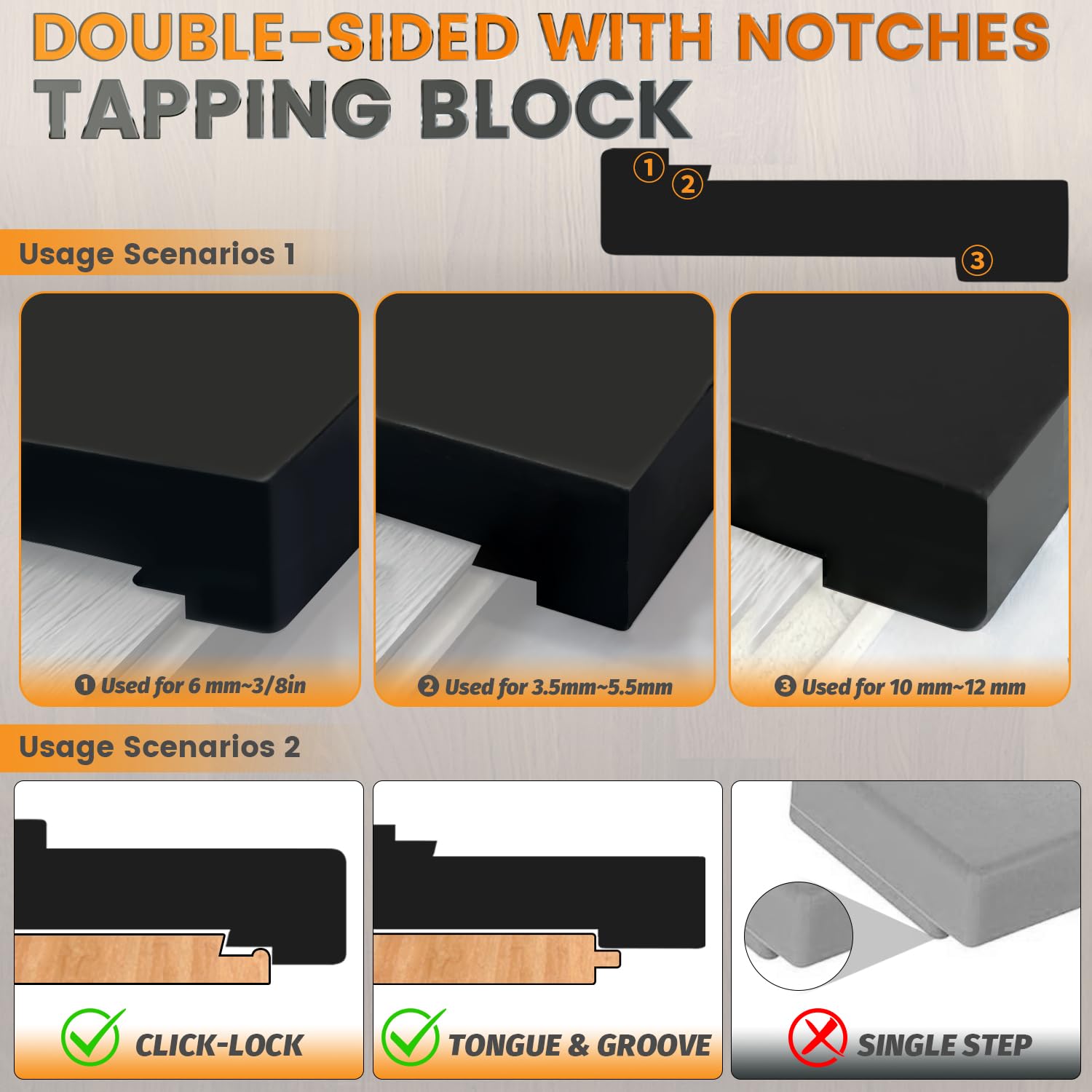 NAACOO pull bar flooring tool helps close gaps near walls without damage