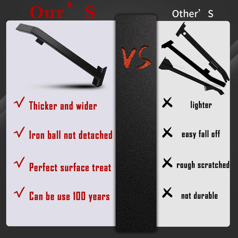 NAACOO pull bar fully felted bottom protects floors.