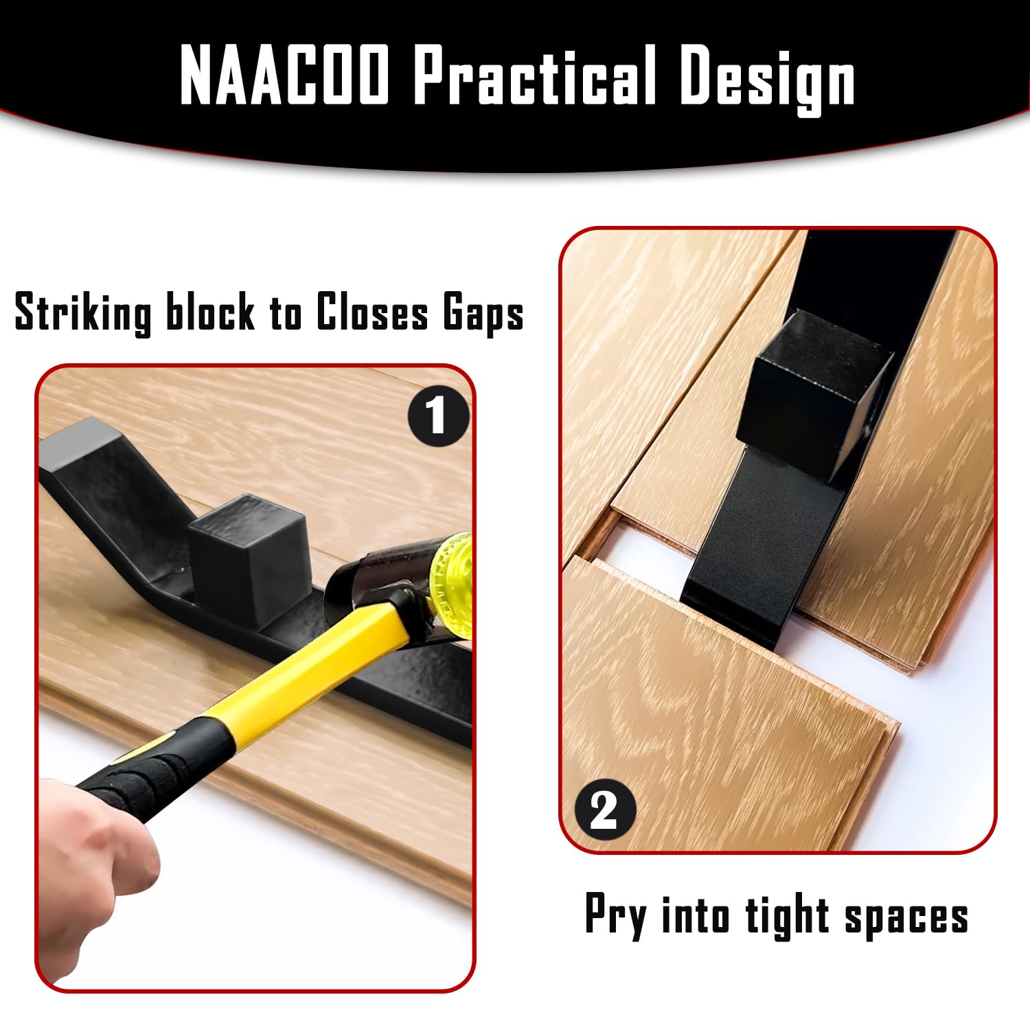 NAACOO pull bar with T-shaped steel angle for accurate fit.