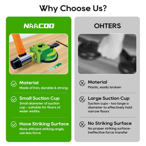 NAACOO striking surface with felt pad reduces noise during hammer strikes