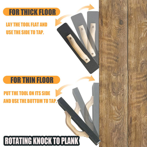 NAACOO wooden-handle tapping block offers ergonomic grip during use.