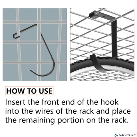 NACETURE ceiling mount steel rail secures ladders and tools safely overhead.