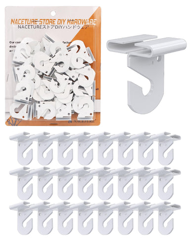 NACETURE drop ceiling hook 25-pack for secure hanging of decor