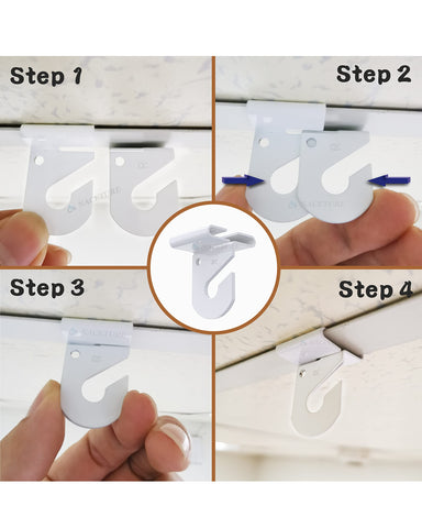 NACETURE two-piece lock system hook for quick installation