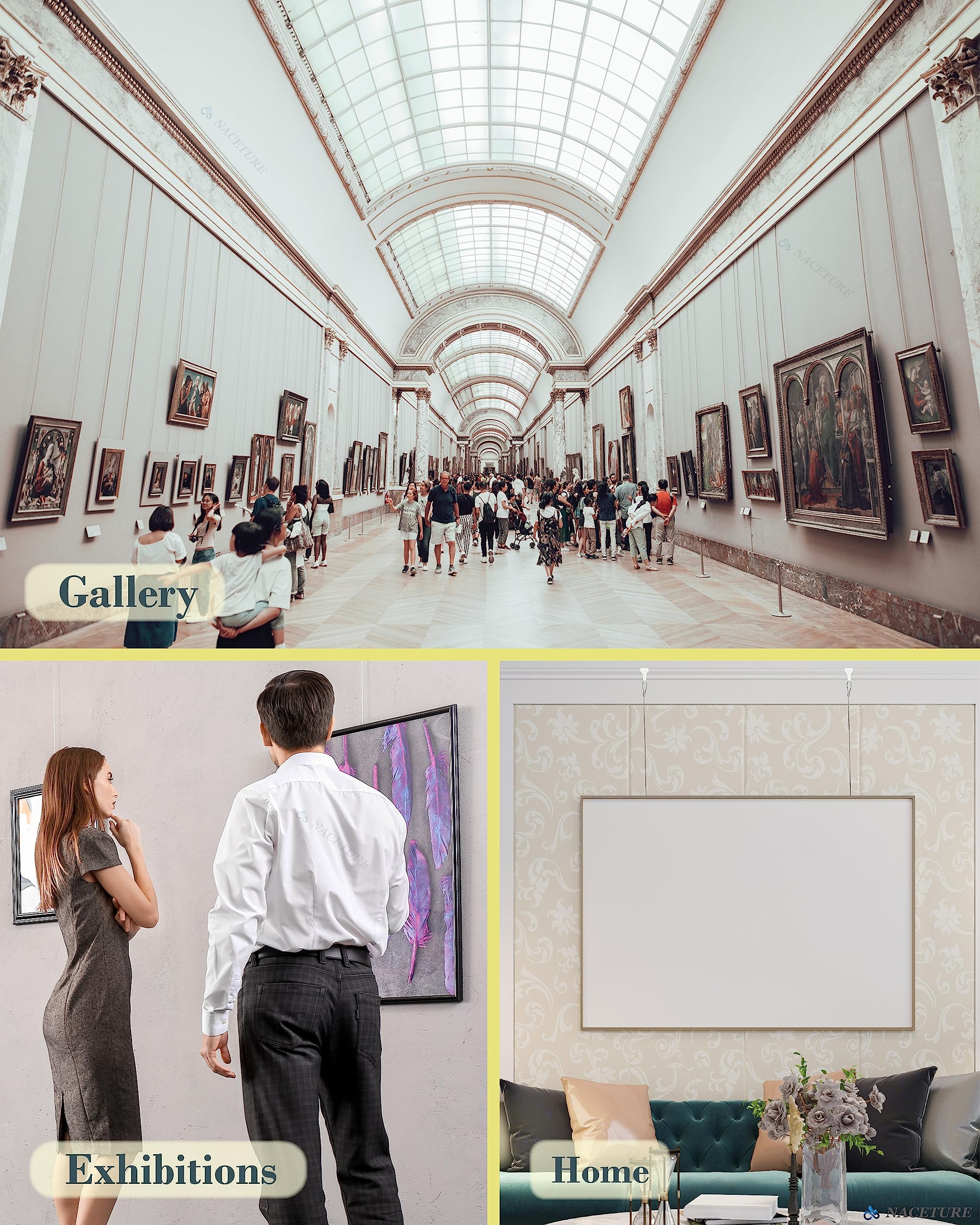 NACETURE universal compatibility with most gallery systems.