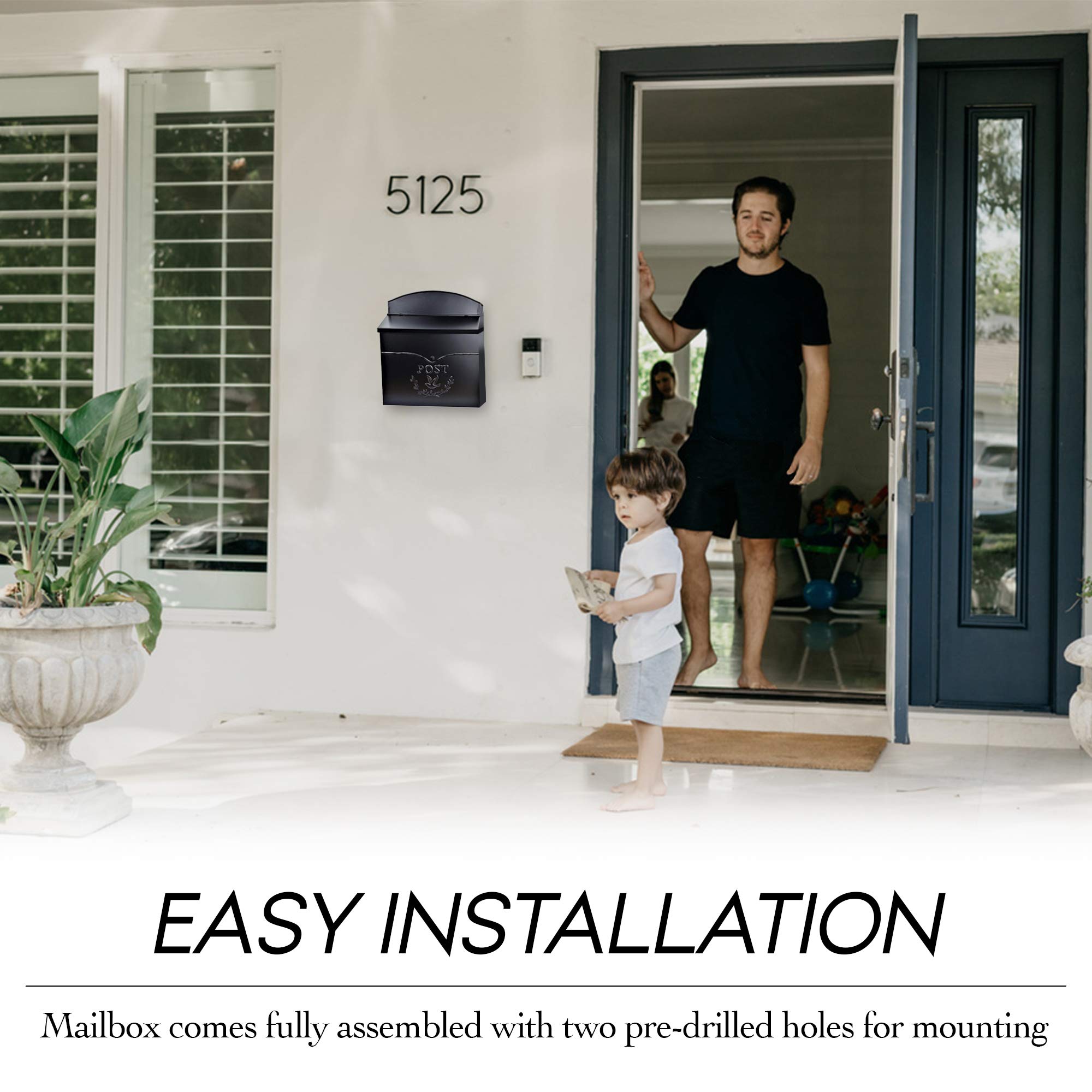 NACH Chelsea includes hardware for easy wall or post mounting.